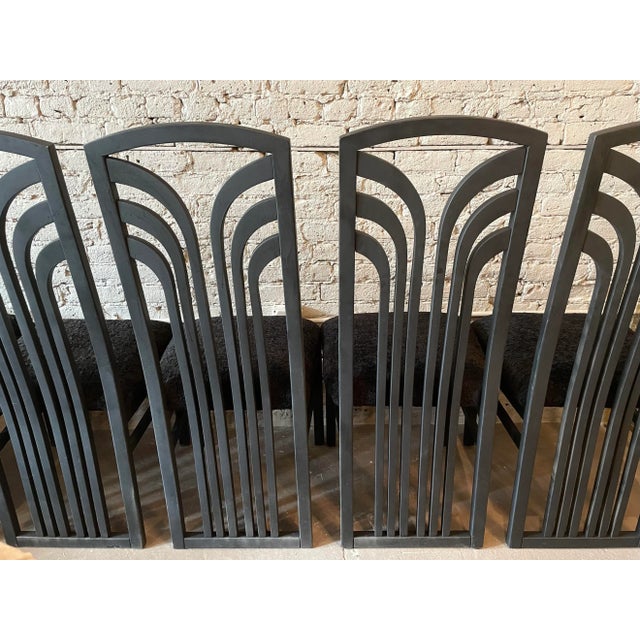 1980s Postmodern Dining Chairs - Set of 5 For Sale - Image 9 of 12