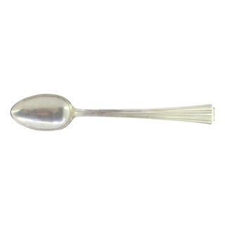 Silver Rice and Serving Spoon with Fluted Handle For Sale