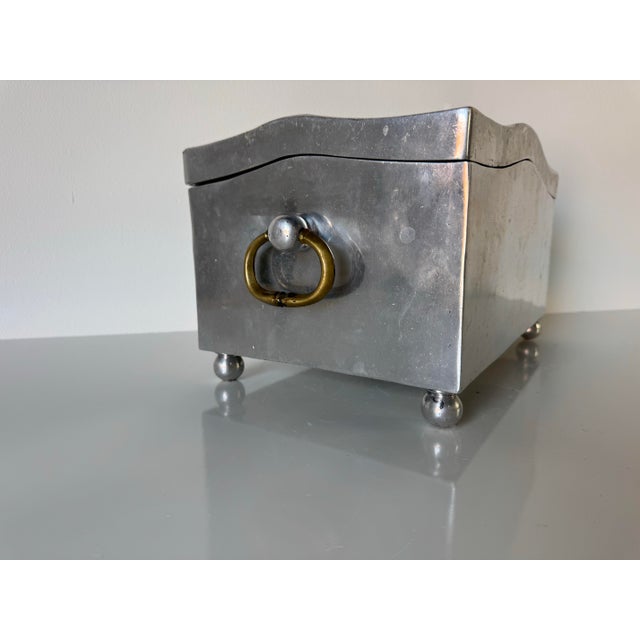 Vintage David Marshall Cast Aluminum & Brass Sculptural Box For Sale In Miami - Image 6 of 12