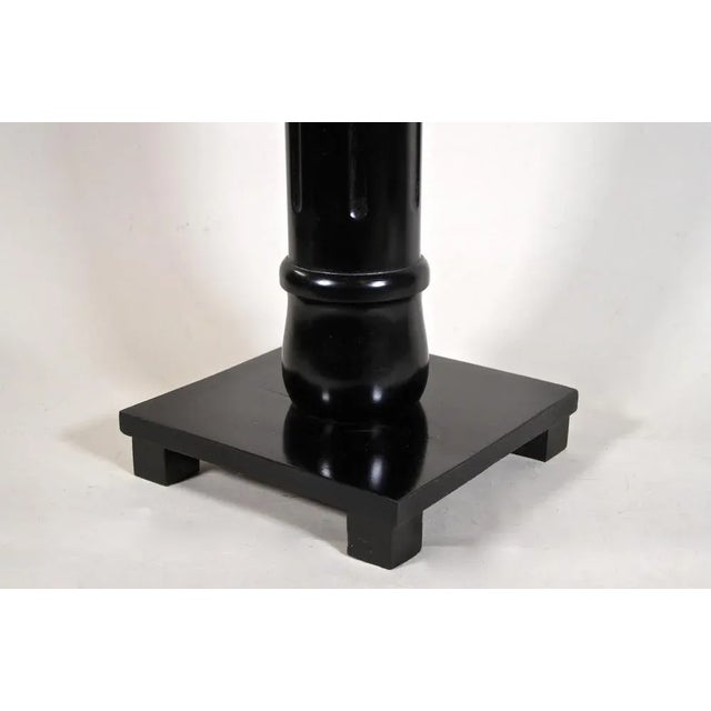 Art Nouveau Ebonized Beechwood Pedestal, Austria, 1900s For Sale - Image 10 of 14