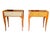 Vintage Baker Furniture French Regency Side Tables, Pair | Mid-Century Cherry Demilune Nightstands With Gilt Reeded Drawers For Sale - Image 14 of 15