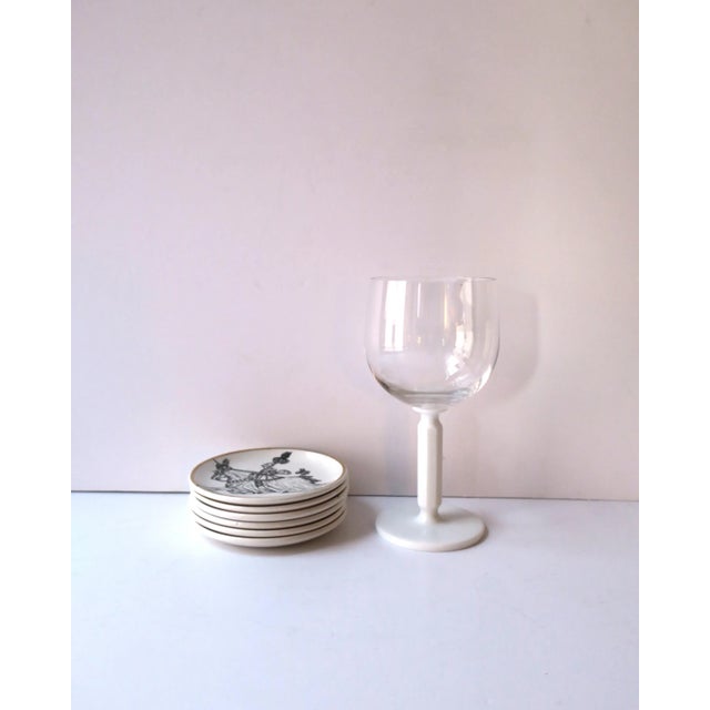 Antique White Horse Motif Piero Fornasetti Italian Cocktail Drinks Coasters or Wall Art, Set of 6 For Sale - Image 8 of 12