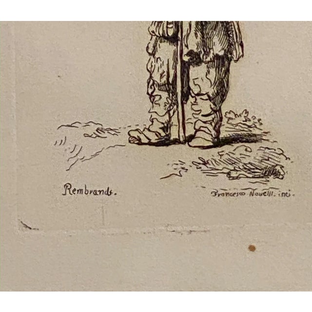 Baroque Late 18th Century Rembrandt Etching #40, by Francesco Novelli For Sale - Image 3 of 4