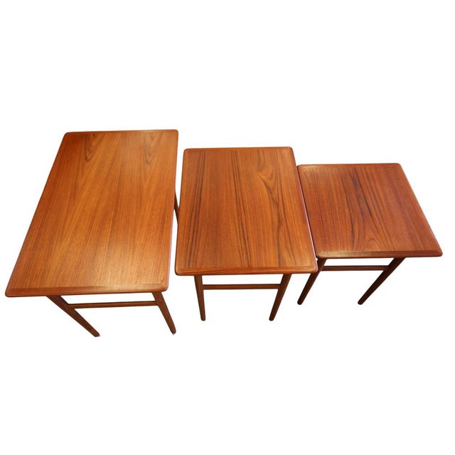 Vintage Danish Nesting Tables, 1960s, Set of 3 For Sale - Image 6 of 16