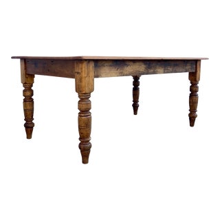 19th Century English Pine Table For Sale