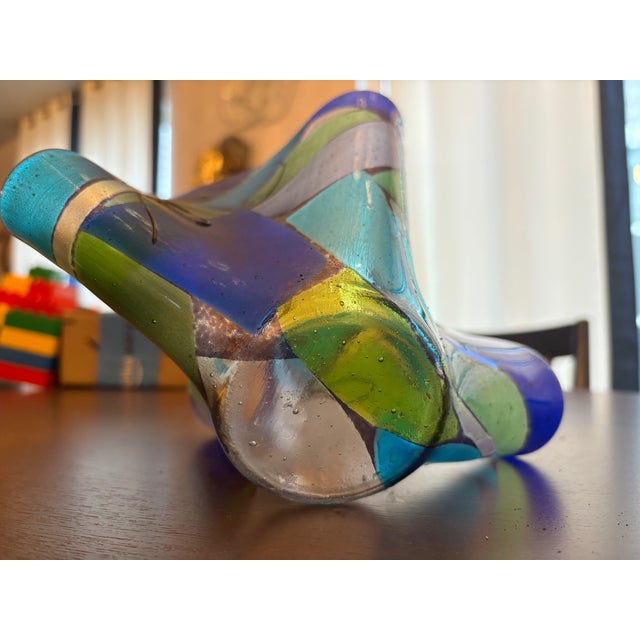 2020s Bobbi Vischi Style Hand Blown Hankerchief Glass For Sale - Image 5 of 6