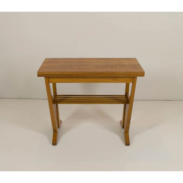 - Extendable coffee table from 1970s - Made in Czechoslovakia by STOD - Restored and polished with satin finish - Size of...