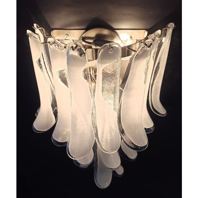 Italian Petal Murano Sconces in the style of Mazzega, 1970s, Set of 2 For Sale - Image 14 of 15