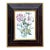 Vintage Chelsea House Botanical Floral Print in Wood Frame For Sale