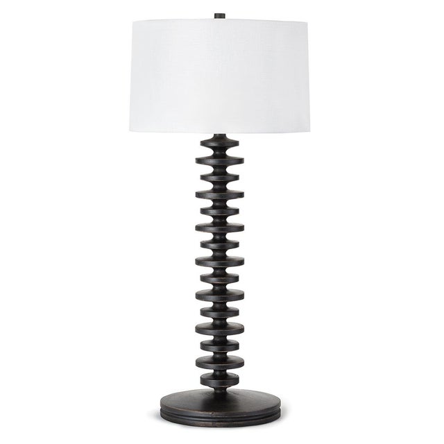 Not Yet Made - Made To Order Regina Andrew Fishbone Buffet Table Lamp in Ebony For Sale - Image 5 of 5