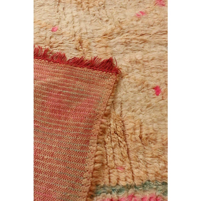 Tribal 1980s Moroccan Handknotted Rug - 5'3" X 10'1" Ft For Sale - Image 3 of 9