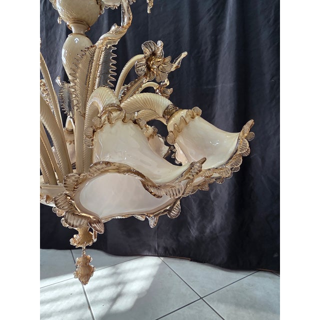 Vintage Murano Chandelier, 1980s For Sale - Image 9 of 14