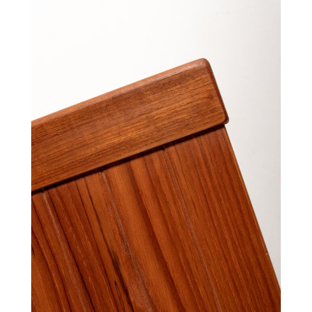 Scandinavian Teak Slatted Bench, 1960s For Sale - Image 9 of 10