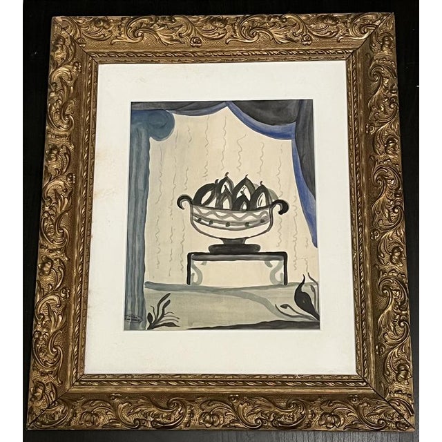Modern André Derain, Still Life, Original Gouache Drawing For Sale - Image 3 of 3