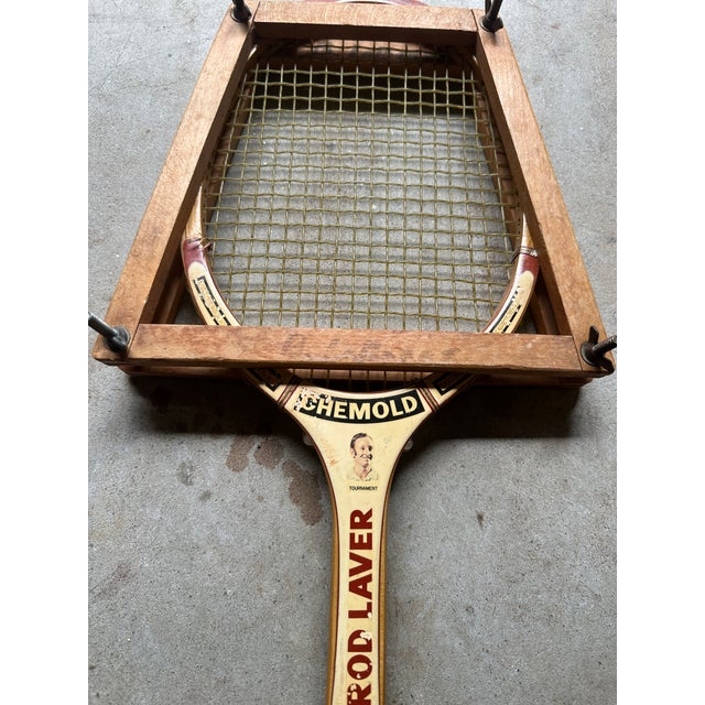 Collection of Vintage Chemold and MacGregor Wooden Tennis Rackets For Sale In Atlanta - Image 6 of 12