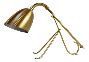 Swedish Brass Table Lamp, 1950s