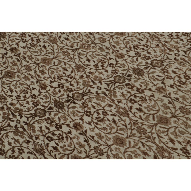 Textile Vintage Sivas Rug in Beige and Brown, With Herati Patterns, From Rug and Kilim For Sale - Image 7 of 8