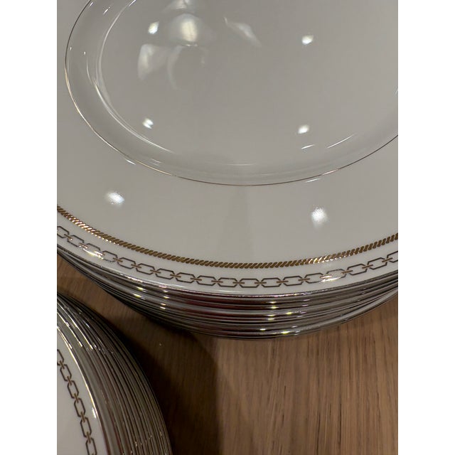 2010s Vera Wang for Wedgewood "With Love" Bone China Complete Service Setting for 12 and Extras, 91 Pieces For Sale - Image 5 of 12