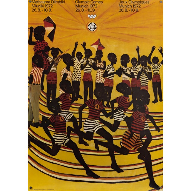 Original Olympic Poster by Ancent Soi, 1972 For Sale - Image 9 of 9