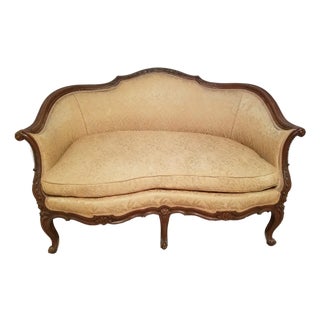Early 20th Century Louis XV-style (French Provincial/Rococo Revival) Canapé or Settee For Sale