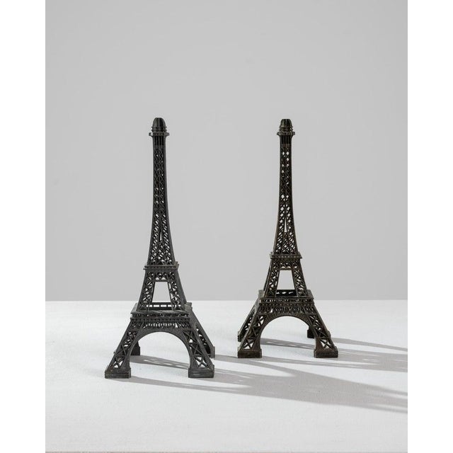 Metal Eiffel Tower Decoration, a Pair For Sale - Image 4 of 9