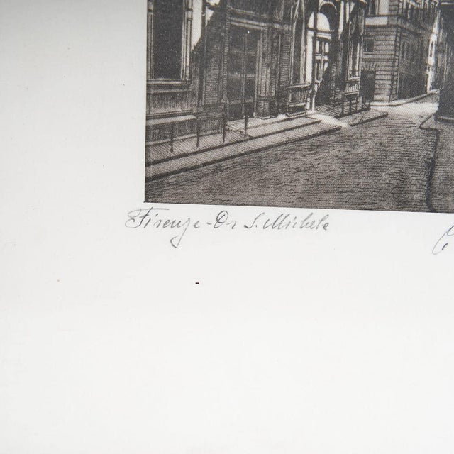 Vintage Print from Florence Wall Art on Paper 1950s