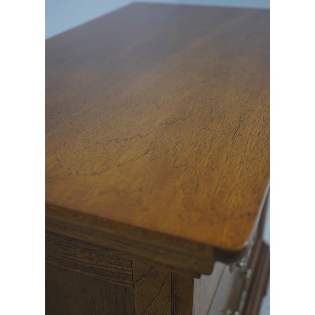 Pair Thomasville Walnut Finish Nightstands For Sale - Image 10 of 18