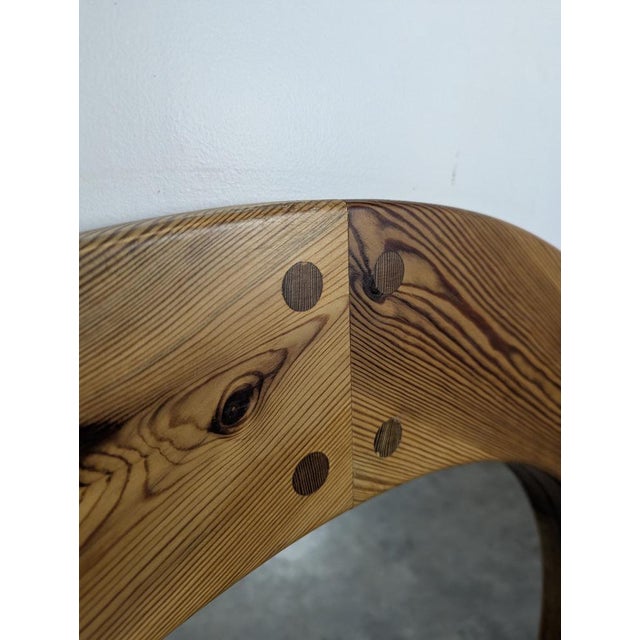 Pine Wall Mirror by Uno Kristiansson, Sweden, 1960 For Sale - Image 3 of 6