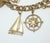 Metal Coro Nautical Themed Gold Tone Charm Bracelet For Sale - Image 7 of 14