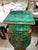 Beautiful Faux Malachite Pedestal Column made of real solid wood and bronze ormolu