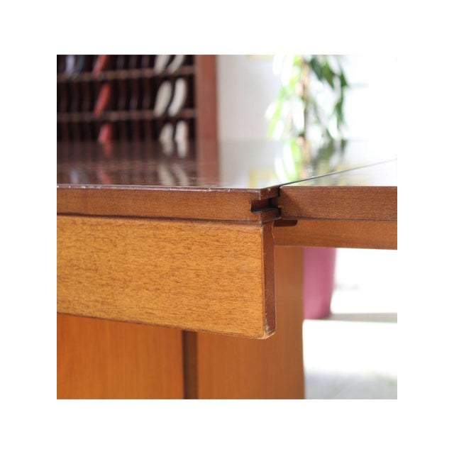 Rectangular Table with Extensions from Asnaghi, Italy, 1960s-1970s For Sale - Image 4 of 14