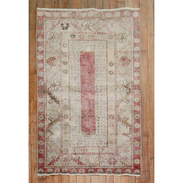 Textile MidCentury Turkish Scatter Rug, 2'8'' X 4'4'' For Sale - Image 7 of 7