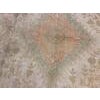 1930s Ivory Floral Antique Turkish Oushak Rug 9'10" X 13'4" Handknotted Wool Carpet For Sale - Image 9 of 9