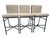 Metal Castelle Marquis Aluminum Patio Barstools- Set of 3, Outdoor Bar Stool For Sale - Image 7 of 12