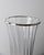 Late 20th Century Vintage Clear Glass Vase with Linear Pattern and Silver-Plated Details, 1980s For Sale - Image 5 of 12