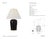 Thomas O'Brien by Visual Comfort Signature Opera 30" Table Lamp in Raven Black with Linen Shade Designer: Thomas O'Brien...