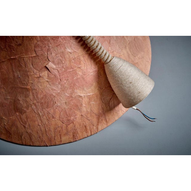 Pendant Lamp with Paper Shade attributed to Marianne Koplin, 1970s For Sale - Image 6 of 8