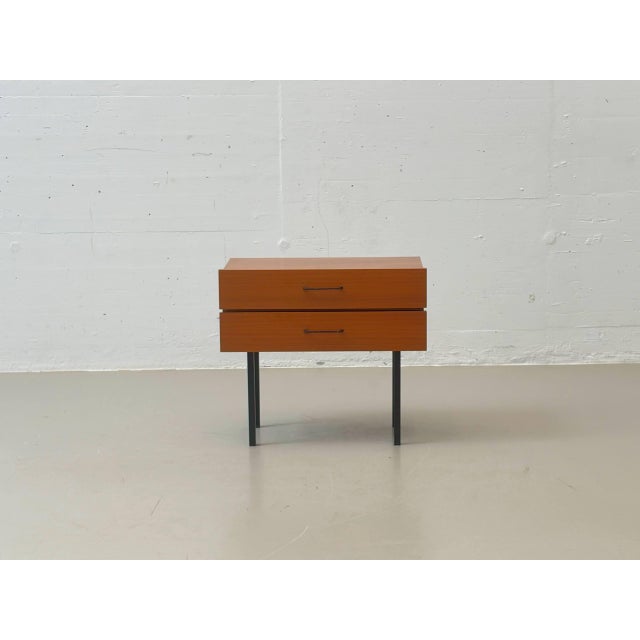 Mid-Century Bedside Table with Drawers, 1950s For Sale - Image 14 of 14