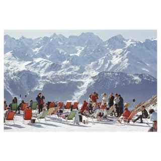 Slim Aarons, Lounging in Verbier, 1964, Estate Stamped Photographic Print For Sale