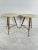 Gold Set of Mid-Century Brass Stools in the style of Paolo Buffa, 1950s For Sale - Image 8 of 10