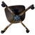 Vintage 1970s Bentwood Cane Back Swivel Desk Chair Wood Rolling Chair For Sale - Image 10 of 11