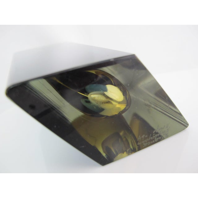 Kaj Franck Nuutajarvi Notsjo Prisma Tri-Color Art Glass MCM Diamond Vase For Sale - Image 17 of 18