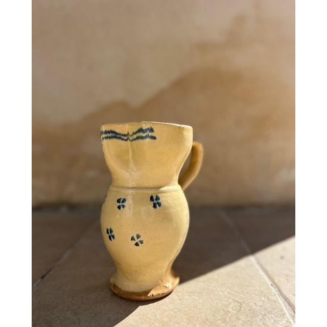 1940s Handmade Ceramic Jug From Puglia, Italy For Sale - Image 10 of 12