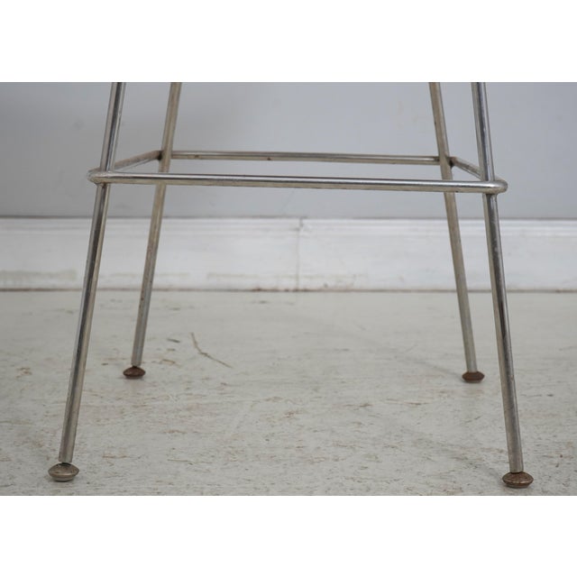 Set of 3 Harry Bertoia for Knoll Pair of Chrome Wire Frame Bar Stools For Sale - Image 9 of 18