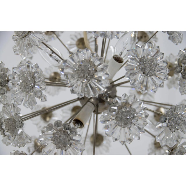 Dandelion Chandelier by Preciosa, 1970s For Sale - Image 6 of 10