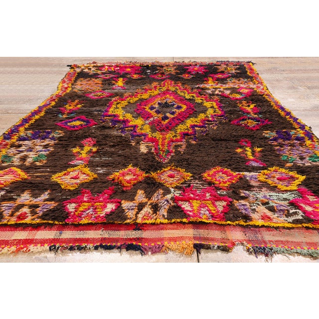Vintage Azilal Moroccan Rug, 05'07 X 09'10 For Sale - Image 9 of 10