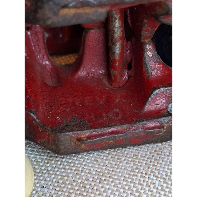 Rare 1920s Champion Cast Iron Mack C-Cab Dump Truck Original Paint & White Tires For Sale - Image 10 of 18