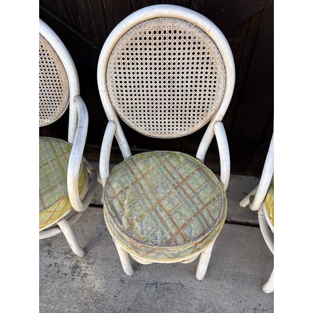 Vintage Kale-Son Rattan Dining Set With Leaf, 1970s Restoration Project For Sale In Dallas - Image 6 of 12