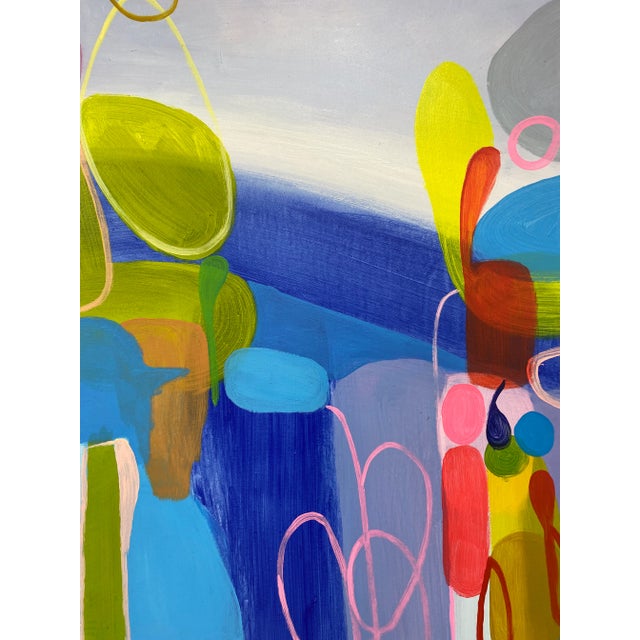 Wood Contemporary Abstract Original Oil Painting For Sale - Image 7 of 12