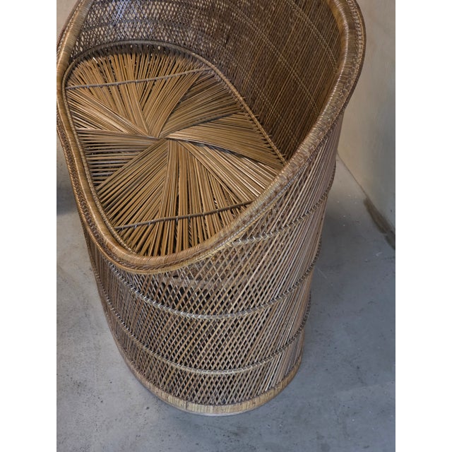 Beige Vintage Rattan Lounge Set, 1970s, Set of 4 For Sale - Image 8 of 13